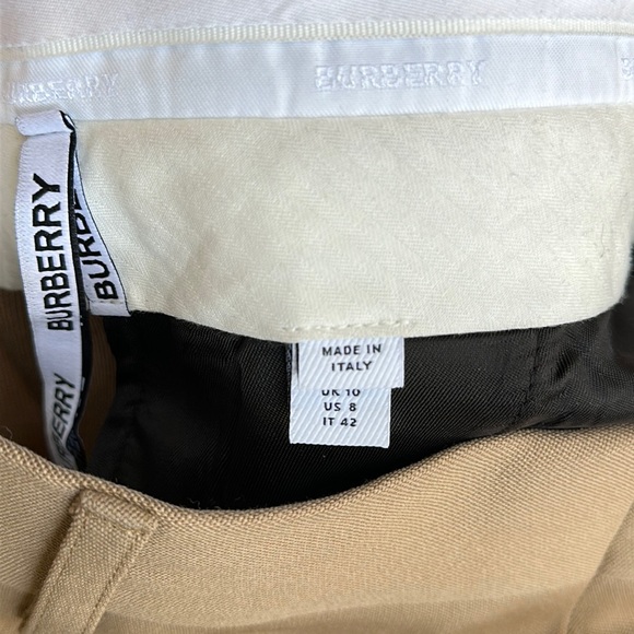 ⭐️⭐️⭐️SOLD ⭐️⭐️⭐️ Burberry Lottie Colorblock Grain de Poudre Wool Trousers - Picture 15 of 17